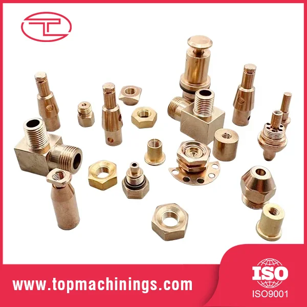 Componentes usinados CNC de latão