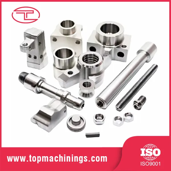 Componentes complexos usinados em CNC