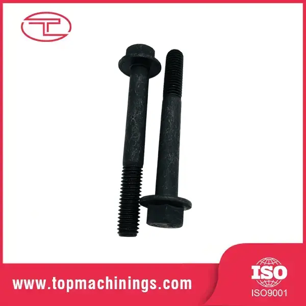 Parafusos de flange de óxido preto de alta resistência Parafusos de flange de óxido preto de alta resistência
